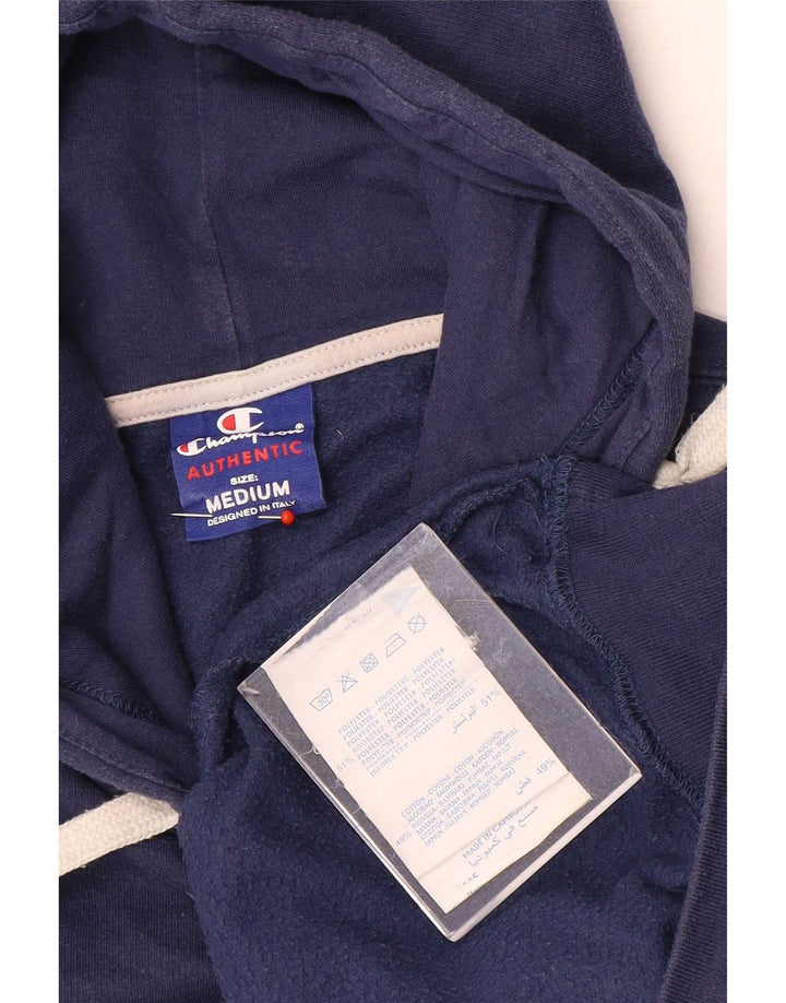 Jumper com capuz feminino Champion UK 14 poliéster azul marinho médio