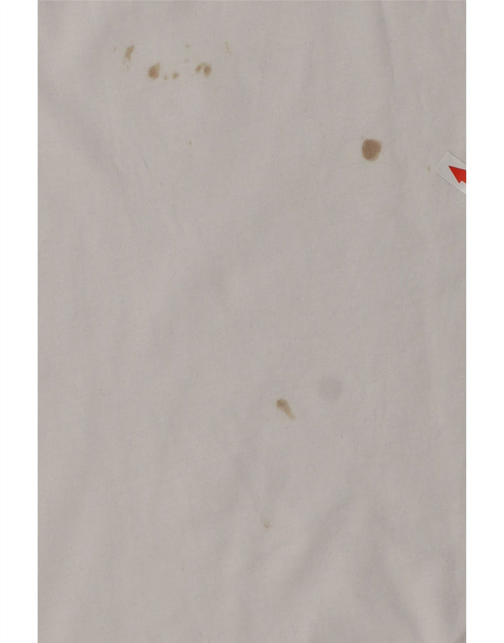 Camiseta masculina Champion grande algodão listrado branco