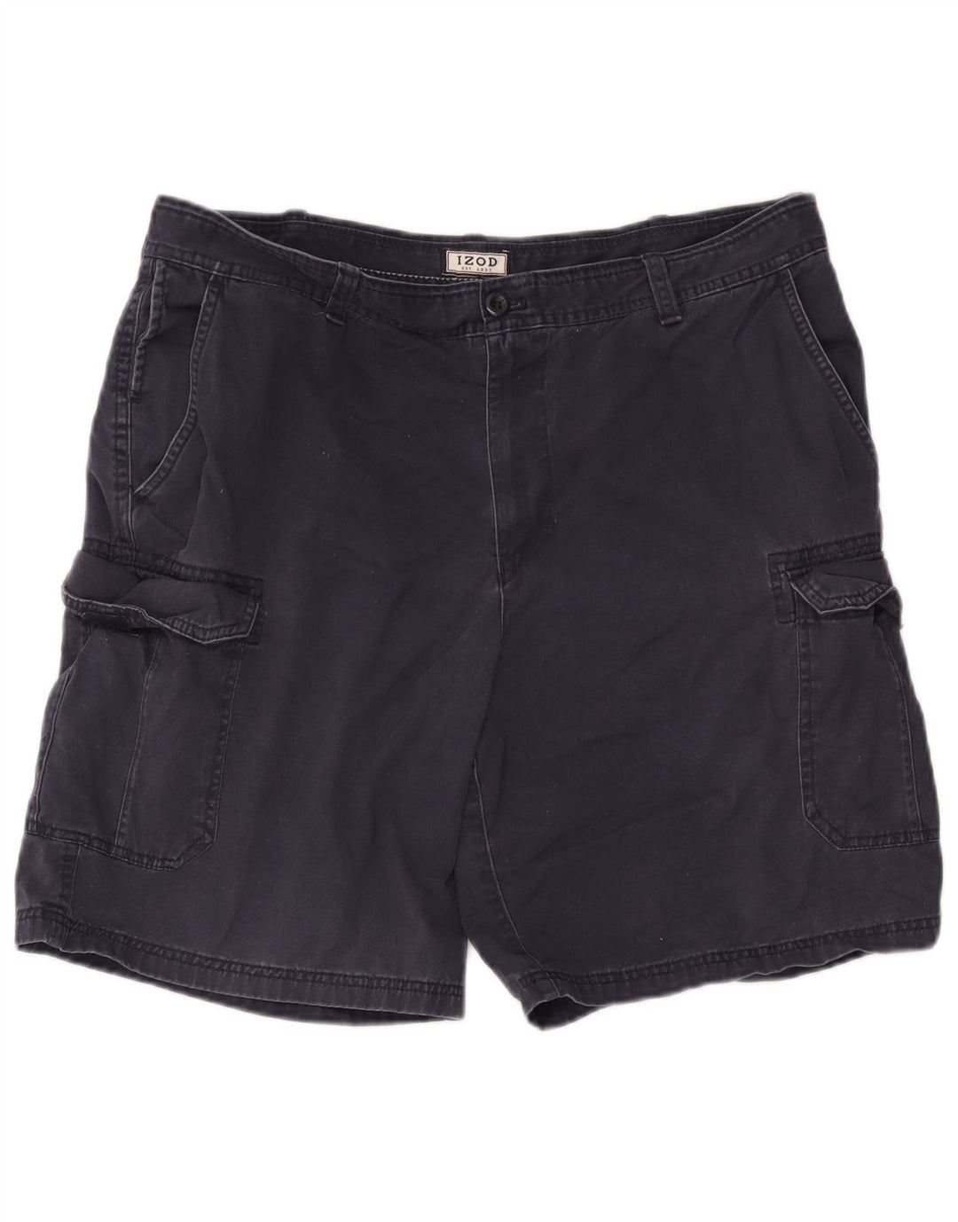 Shorts cargo masculino Izod W38 XL azul marinho algodão