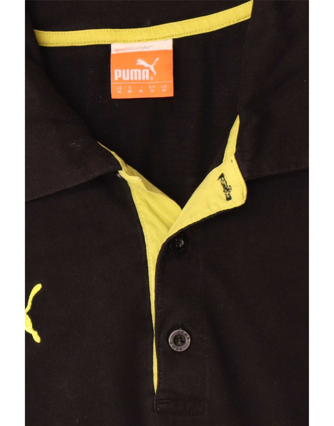 Camisa polo masculina Puma BVB Dortmund médio preto