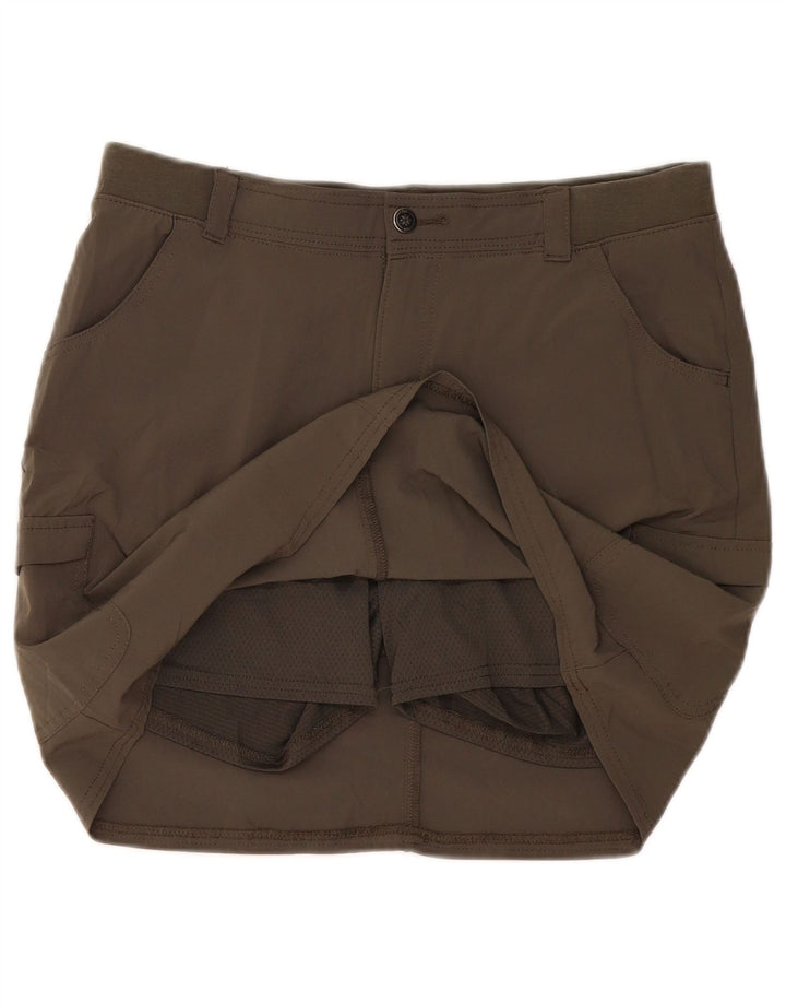 Lee Womens Relaxed Fit Skort US 10 Grande Poliéster Cáqui