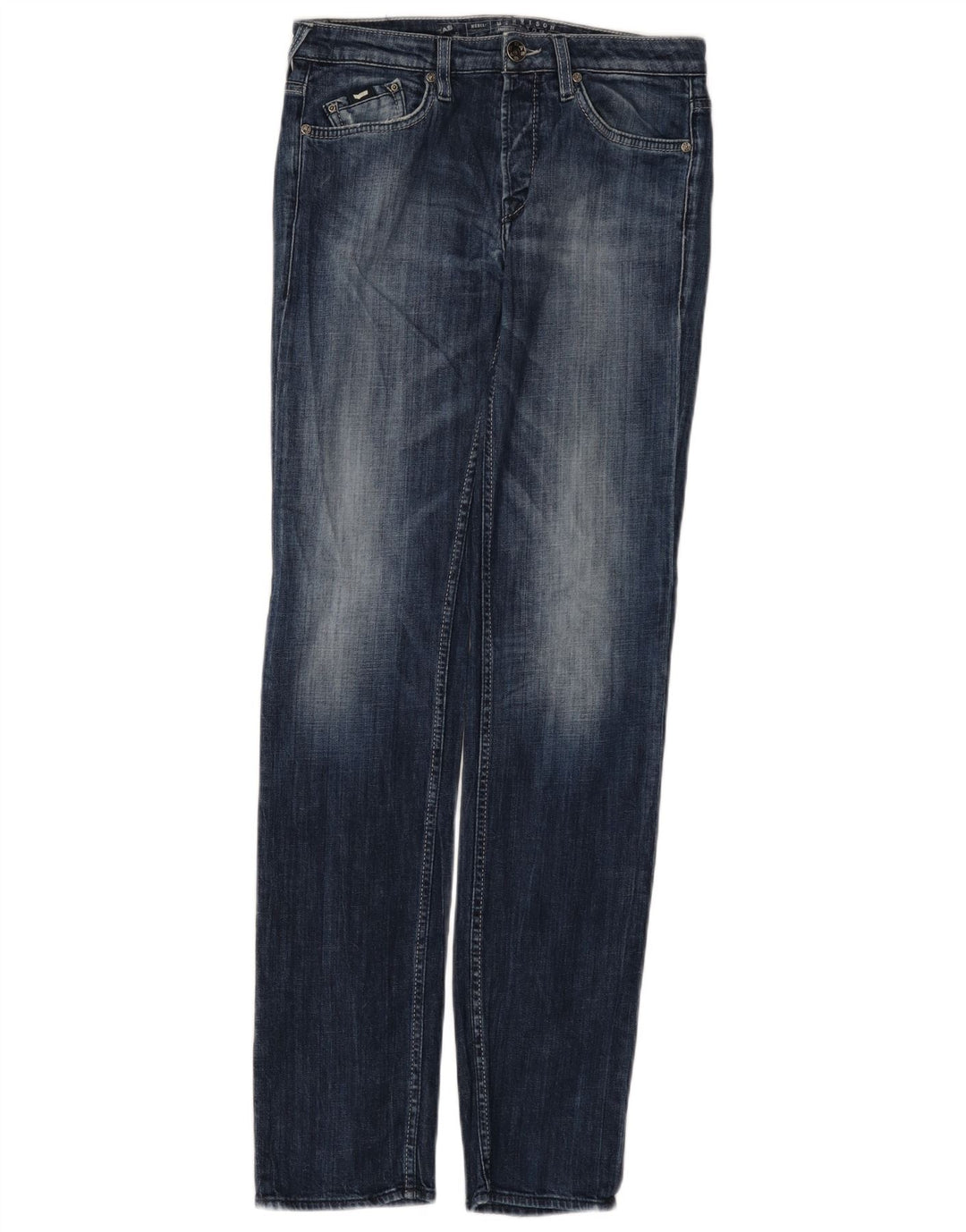 Gas Womens Slim Jeans W30 L34 Azul Algodão