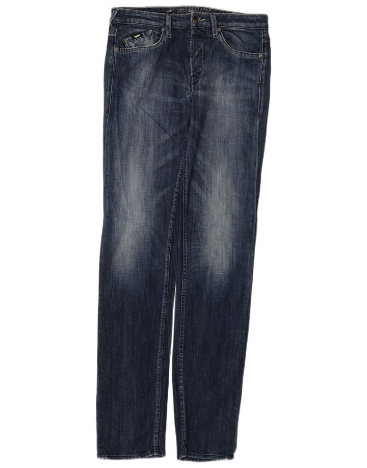Gas Womens Slim Jeans W30 L34 Azul Algodão
