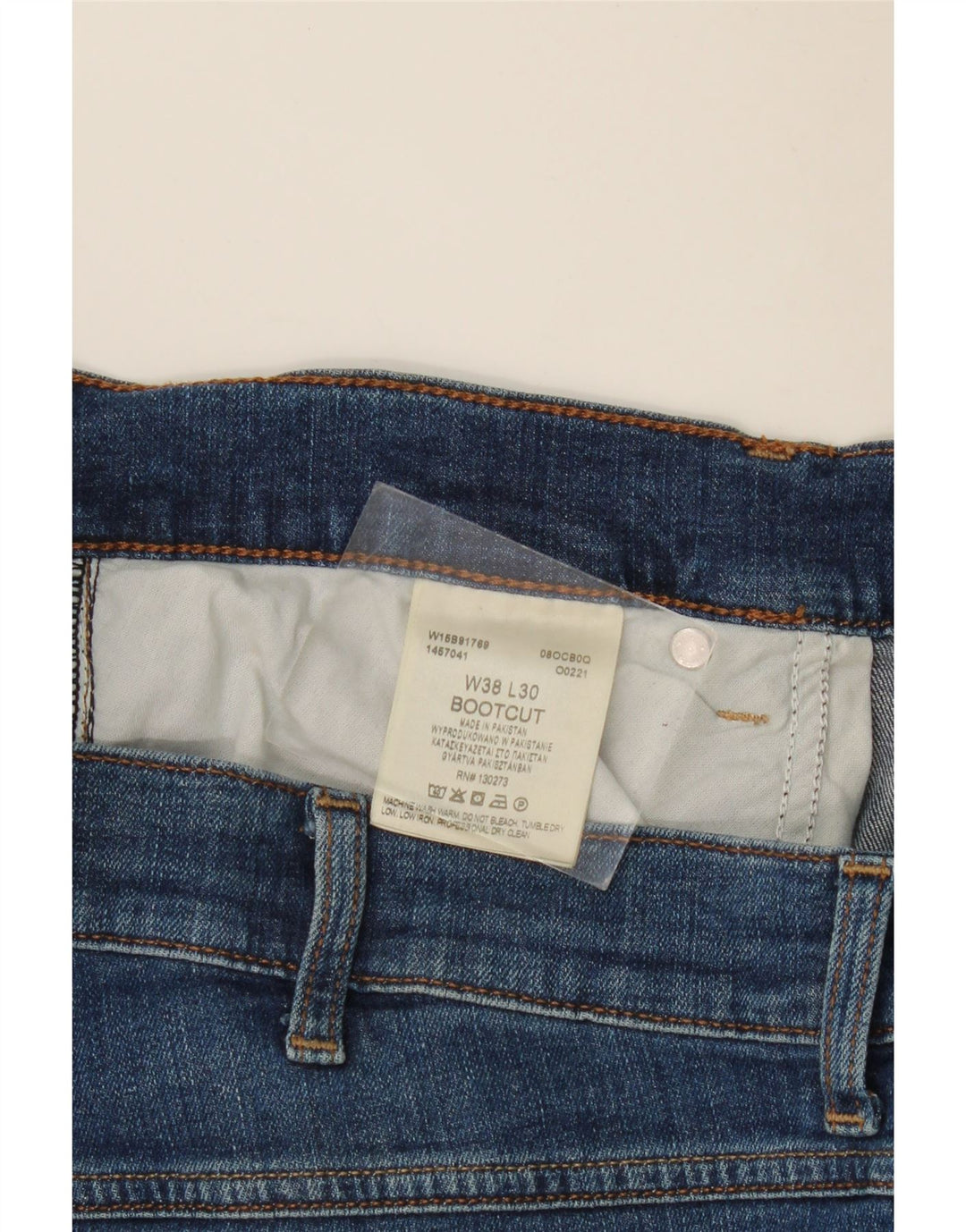 WRANGLER Masculino Bootcut Jeans W38 L30 Azul Algodão