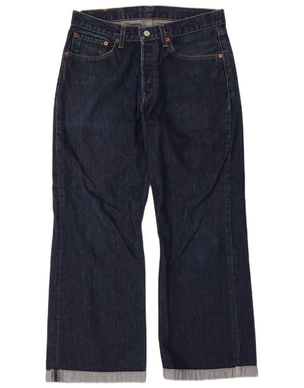 Levi's Masculino 527 Bootcut Jeans W32 L27 Azul Marinho Algodão