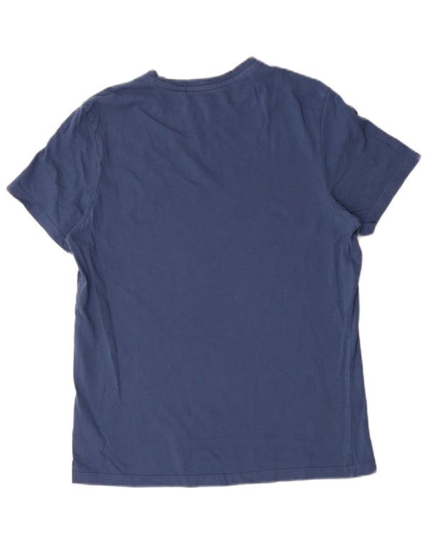 Jack Wills Mens Classic Fit Camiseta Top Pequeno Algodão Azul