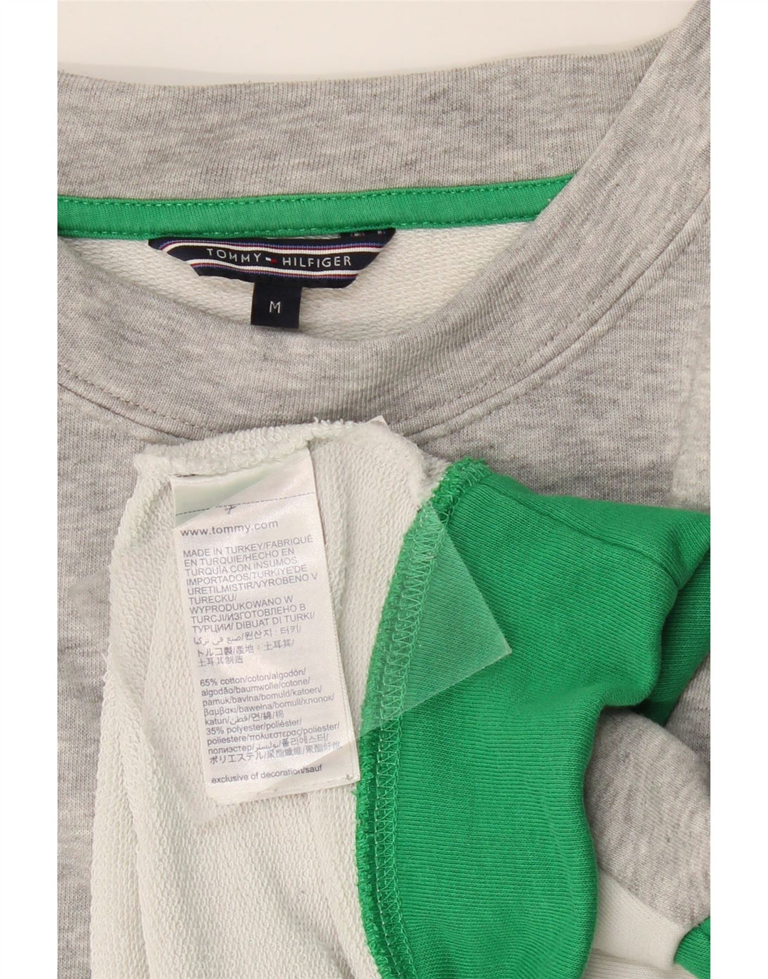 Tommy Hilfiger moletom gráfico feminino jumper UK 14 médio multicolorido