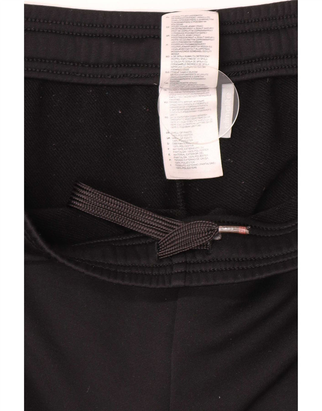 Calças de treino femininas Adidas UK 20/22 XL preto poliéster