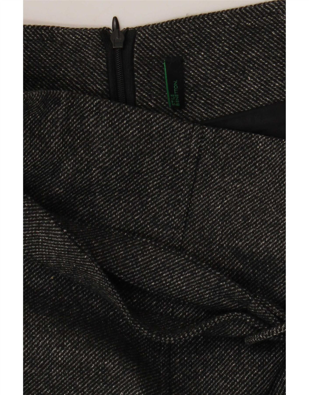 Saia lápis feminina Benetton W26 pequena cinza