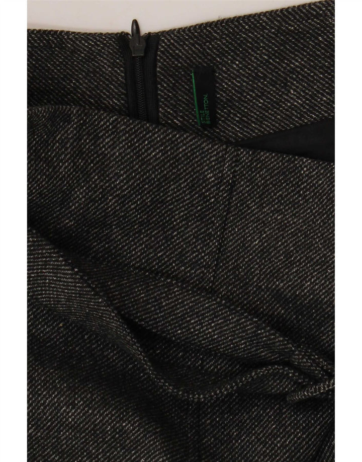 Saia lápis feminina Benetton W26 pequena cinza