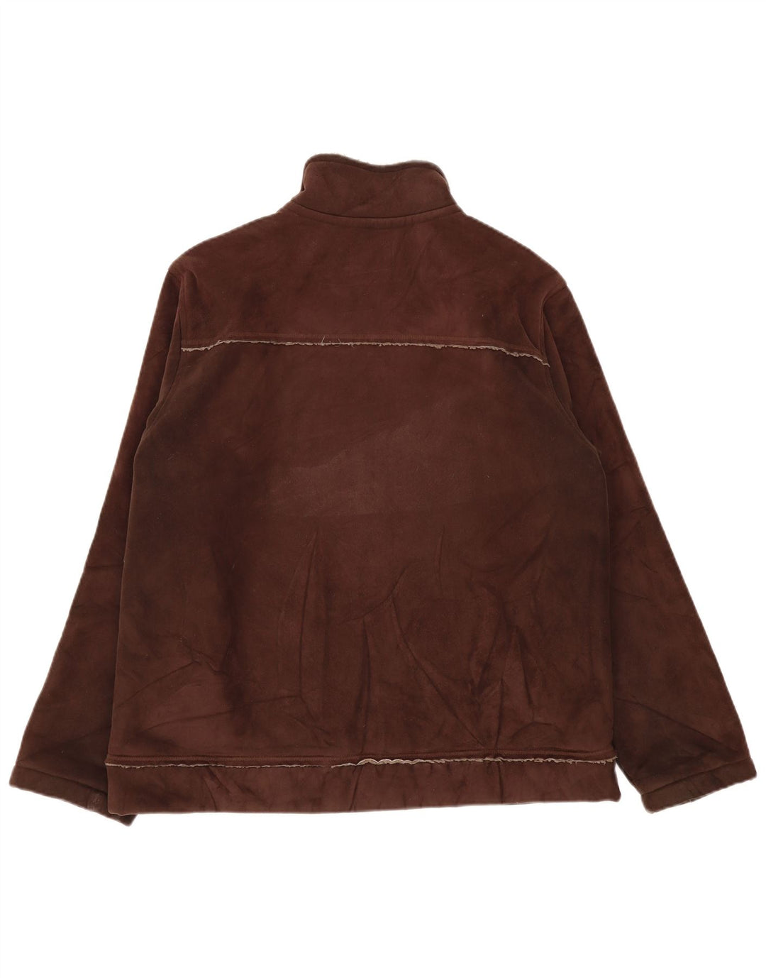 Jaqueta masculina Sherpa MARKS & SPENCER Reino Unido 41/43 grande poliéster marrom