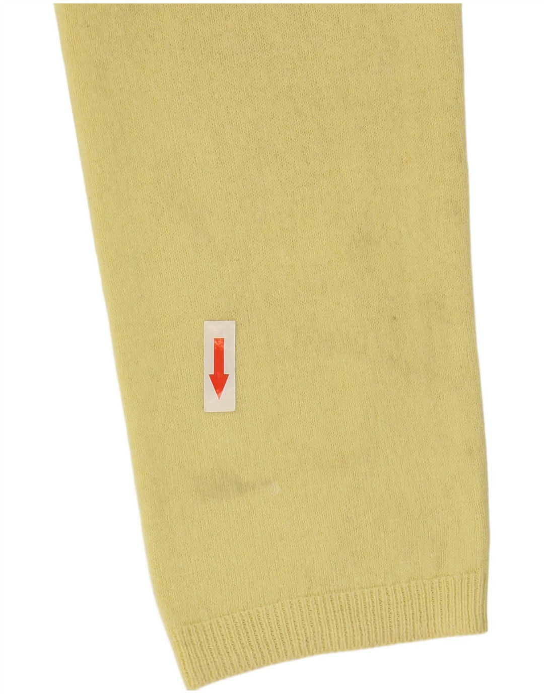 Suéter feminino Marks & Spencer com gola redonda Reino Unido 12 médio amarelo