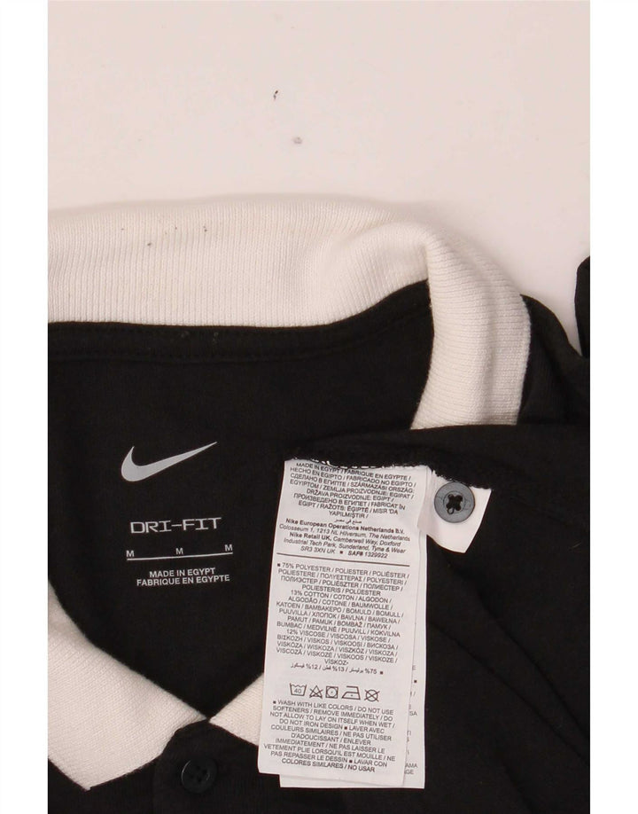 Camisa polo masculina Nike Dri Fit Graphic média preta poliéster