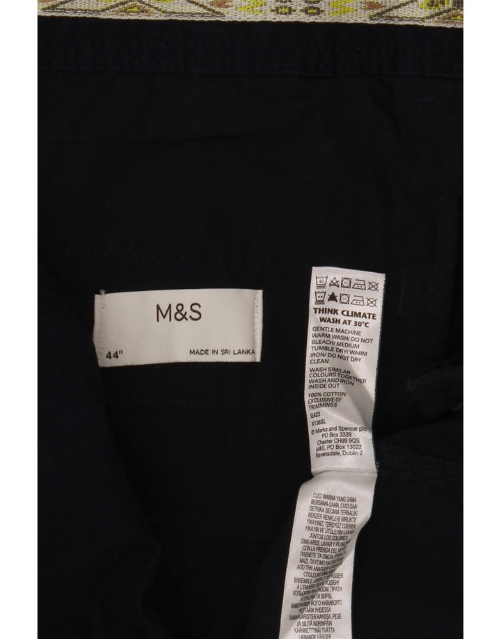 Shorts cargo masculino Marks & Spencer W44 2XL algodão azul marinho