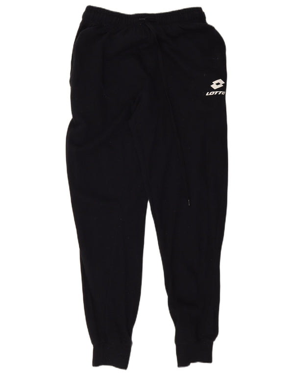 Calça de treino feminina Lotto Joggers Reino Unido 16 grande algodão azul marinho