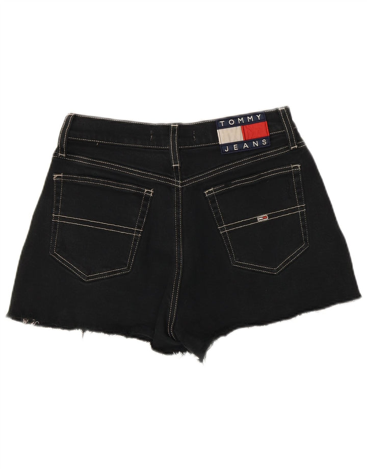 Shorts jeans feminino Tommy Hilfiger W26 pequeno preto