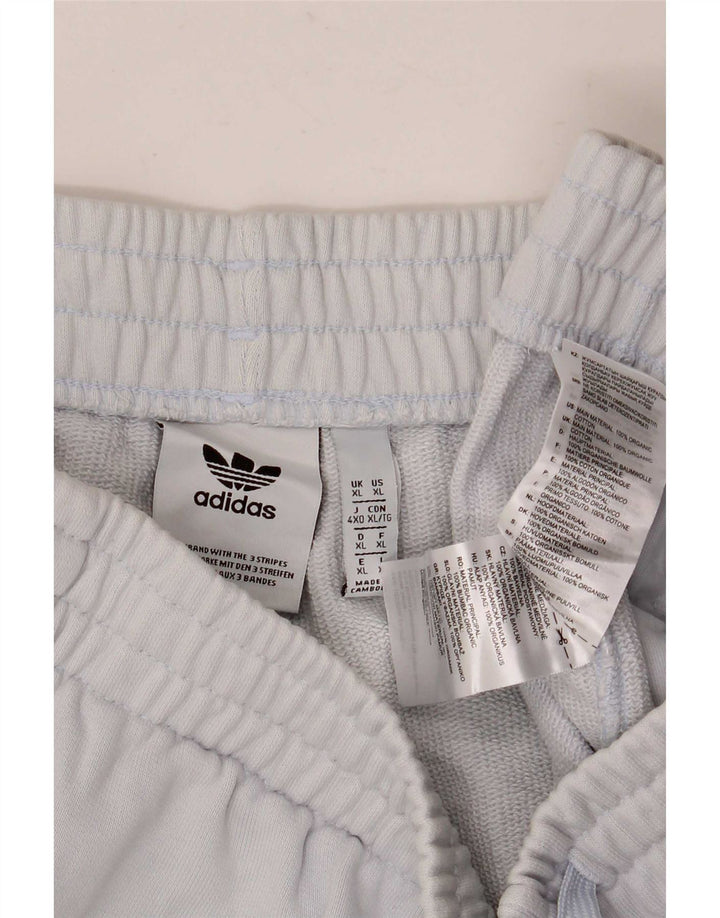 Shorts esportivos masculinos Adidas XL azul algodão