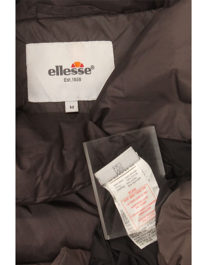 Jaqueta acolchoada feminina Ellesse UK 14 nylon cinza médio