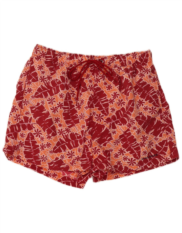 Shorts de natação masculino TOMMY HILFIGER médio vermelho floral
