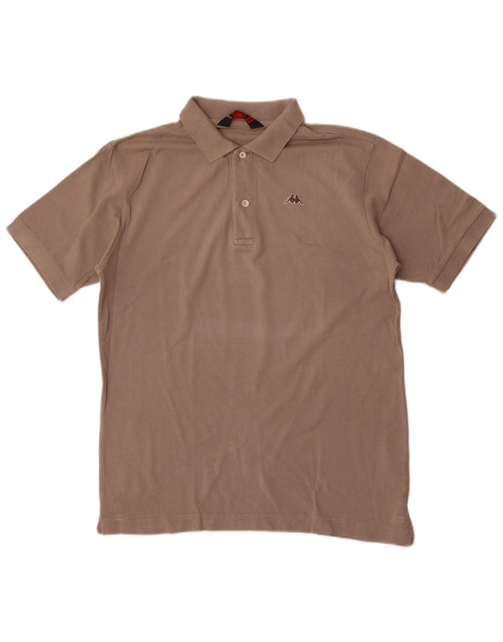 Camisa polo masculina Kappa cinza médio