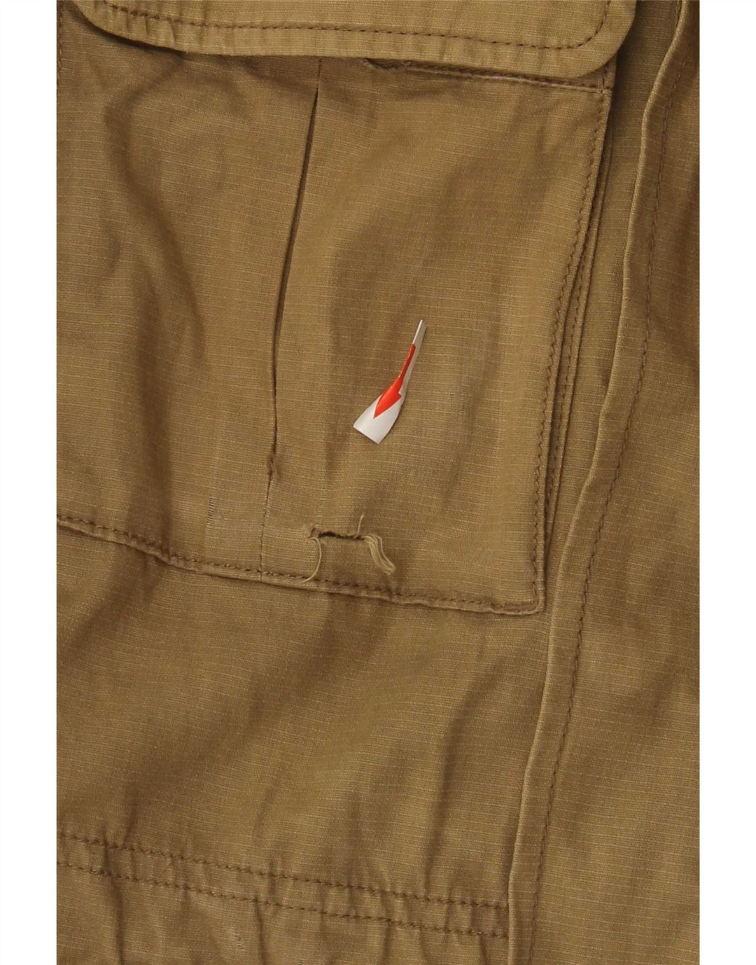 Jaqueta utilitária masculina com capuz Timberland UK 36 algodão cáqui pequeno