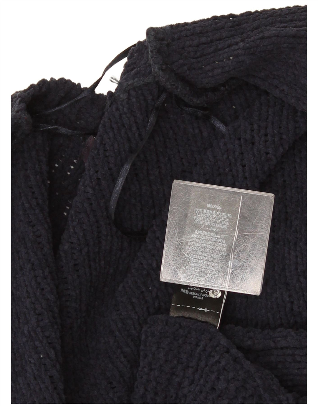 Suéter cardigã aberto feminino Marks & Spencer Reino Unido 14 médio azul marinho