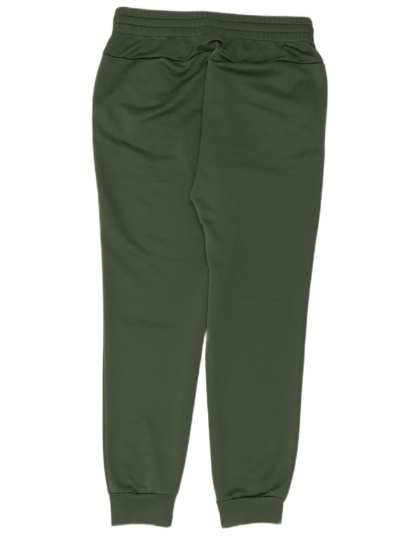 Calças de treino masculinas Adidas Joggers UK 12/14 poliéster verde médio