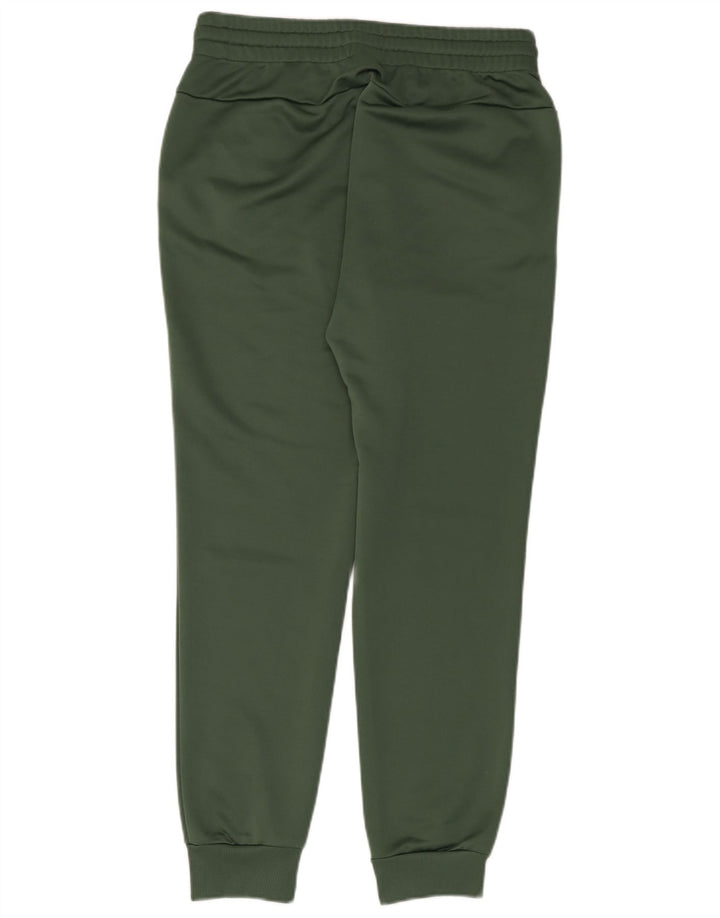 Calças de treino masculinas Adidas Joggers UK 12/14 poliéster verde médio