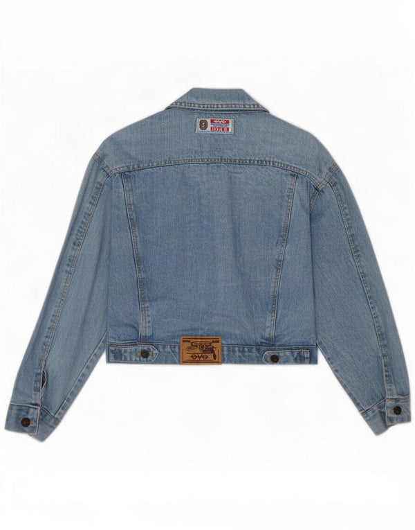 Jaqueta jeans feminina oversized Eve EUA 1 XS Azul
