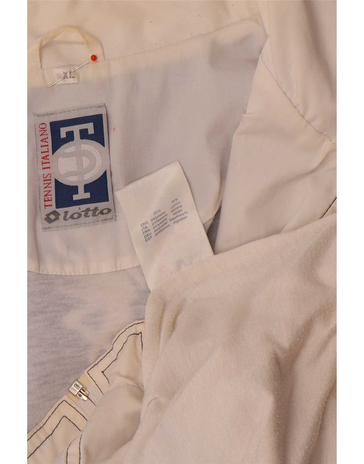 Lotto Mens Graphic Tracksuit Top Jaqueta XL Azul Colorblock Poliéster