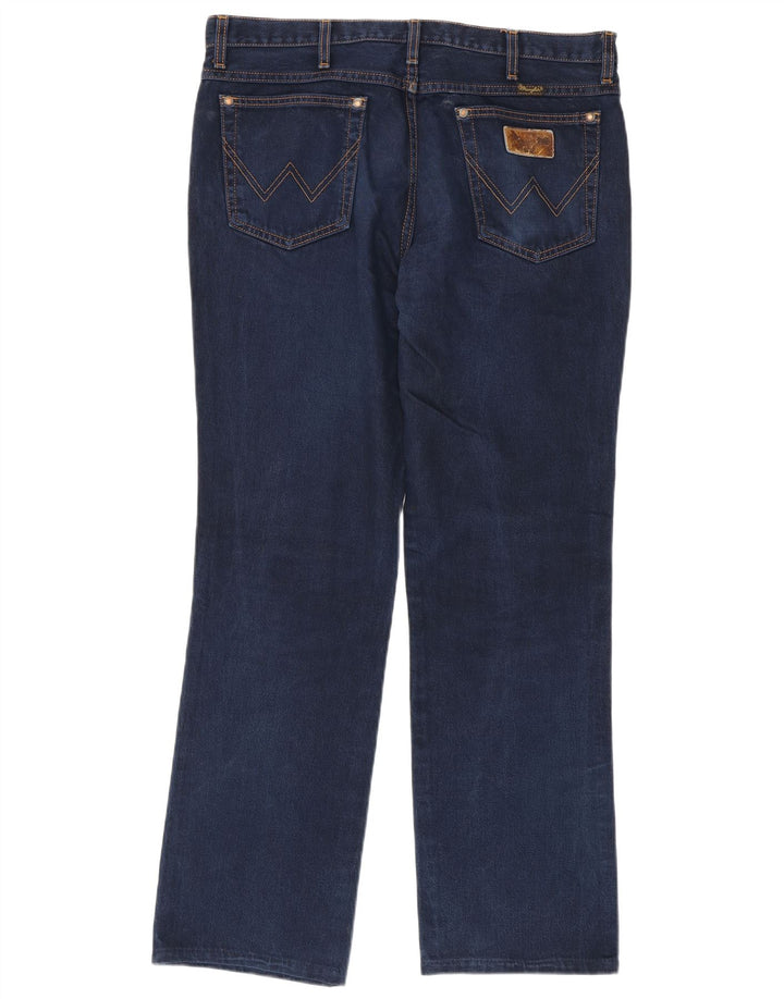 Wrangler Masculino Evolution Straight Jeans W36 L32 Azul Marinho Algodão