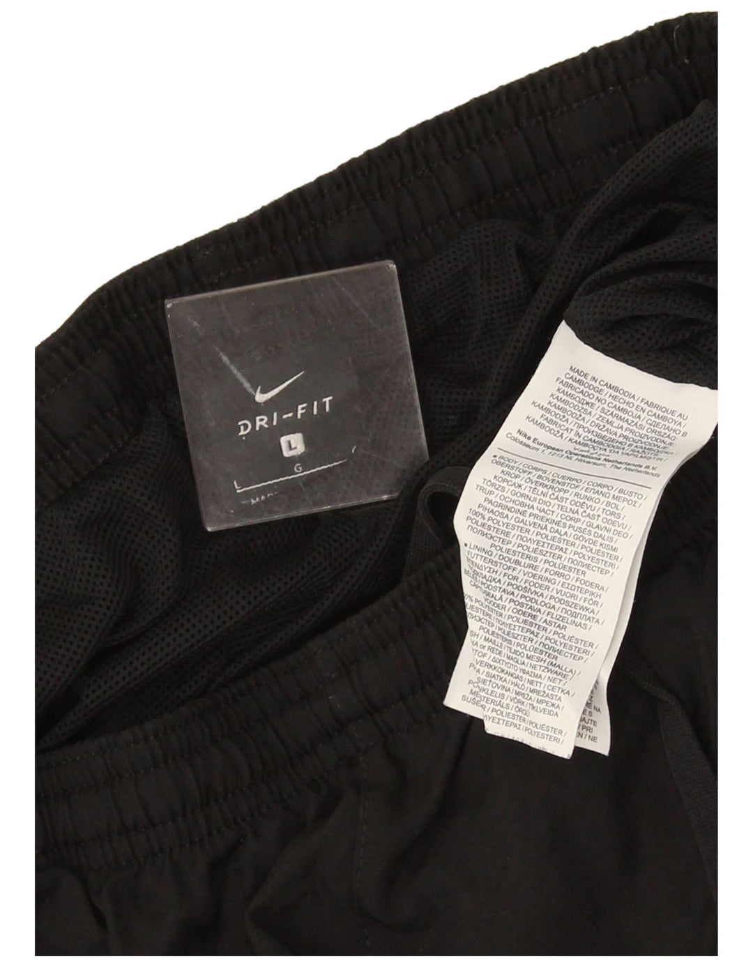 Nike Mens Dri Fit Calças de treino Joggers Grande Poliéster Preto