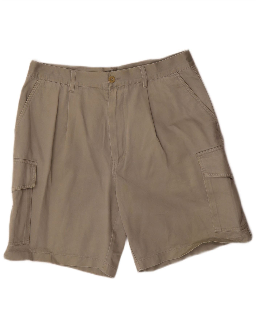 Rifle Mens Cargo Shorts W36 Grande Algodão Cinza