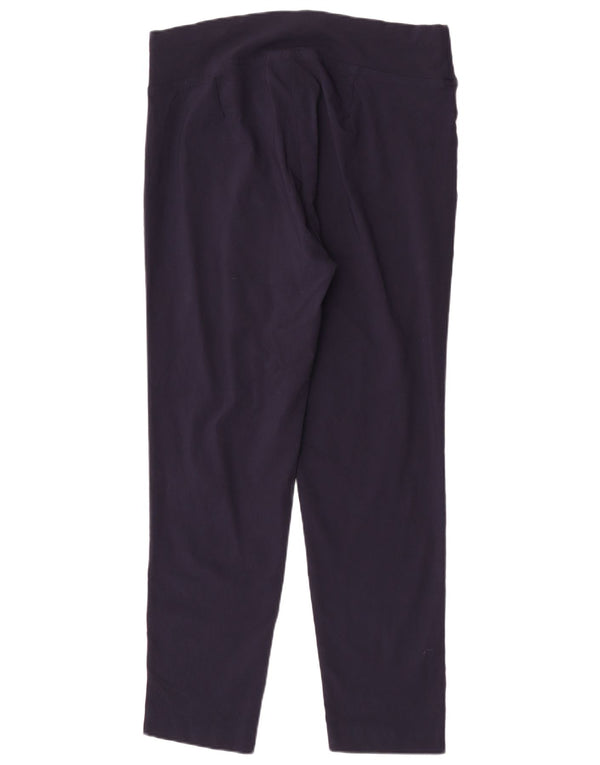 Calça casual feminina Marks & Spencer cônica UK 18 XL W36 L29 azul marinho