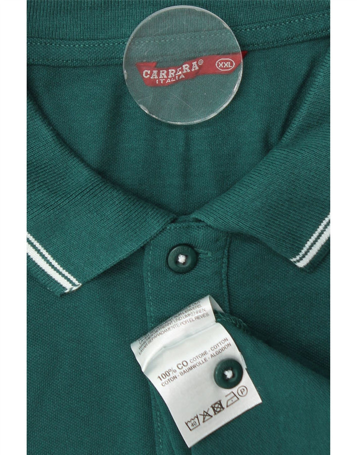 Camisa polo masculina Carrera 2XL algodão verde