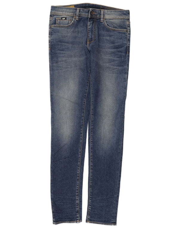 Gas Womens Skinny Jeans W32 L34 Azul Algodão
