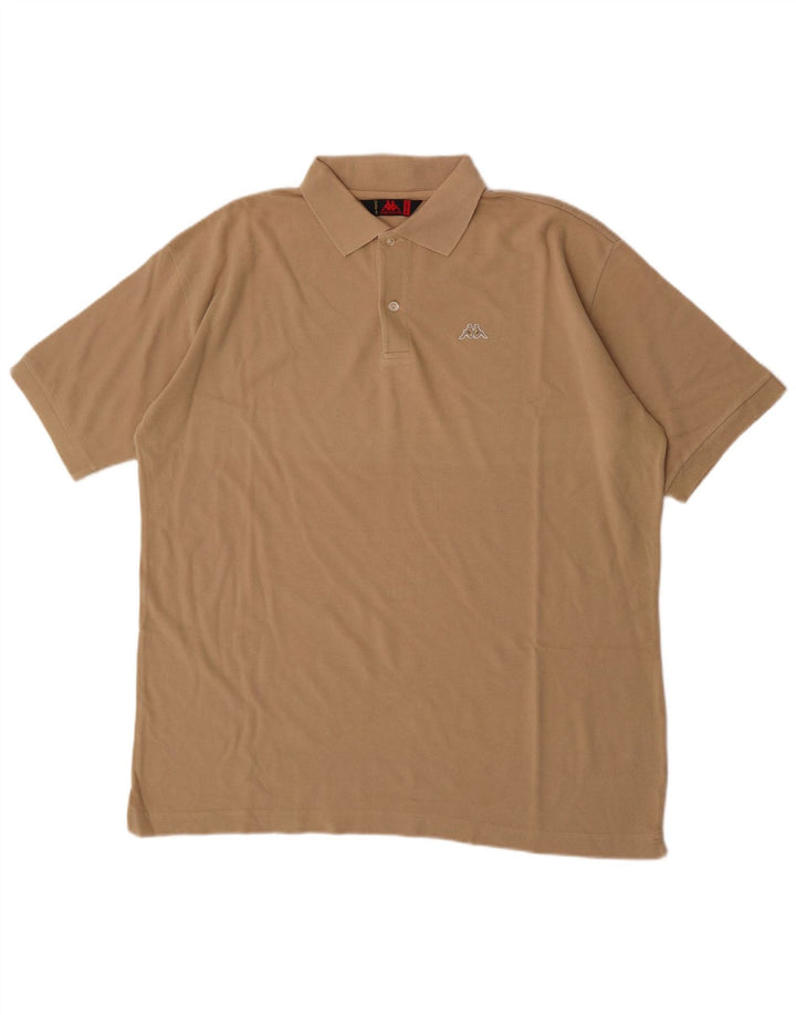 Camisa polo masculina Kappa 2XL algodão bege