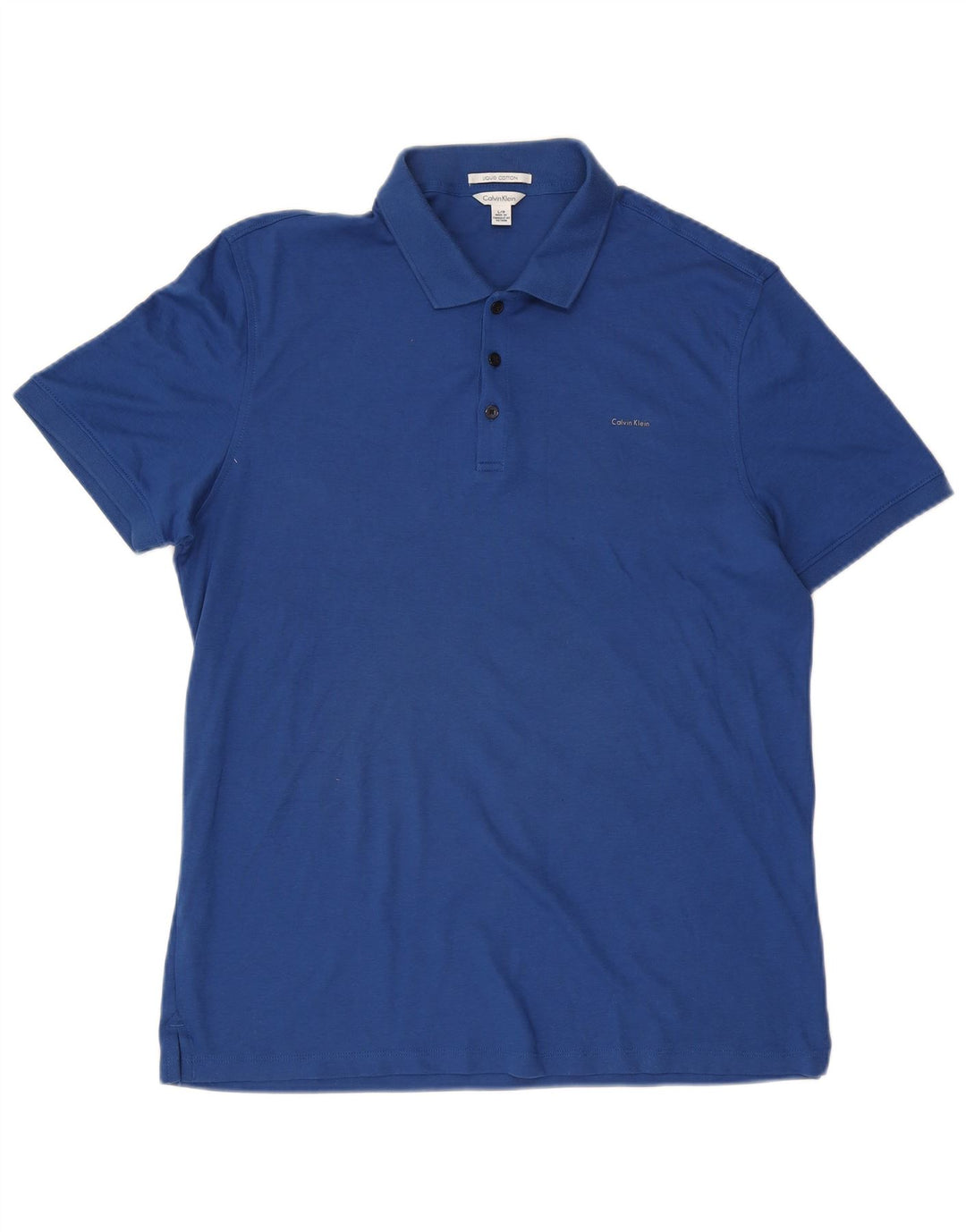Camisa polo masculina CALVIN KLEIN grande algodão azul