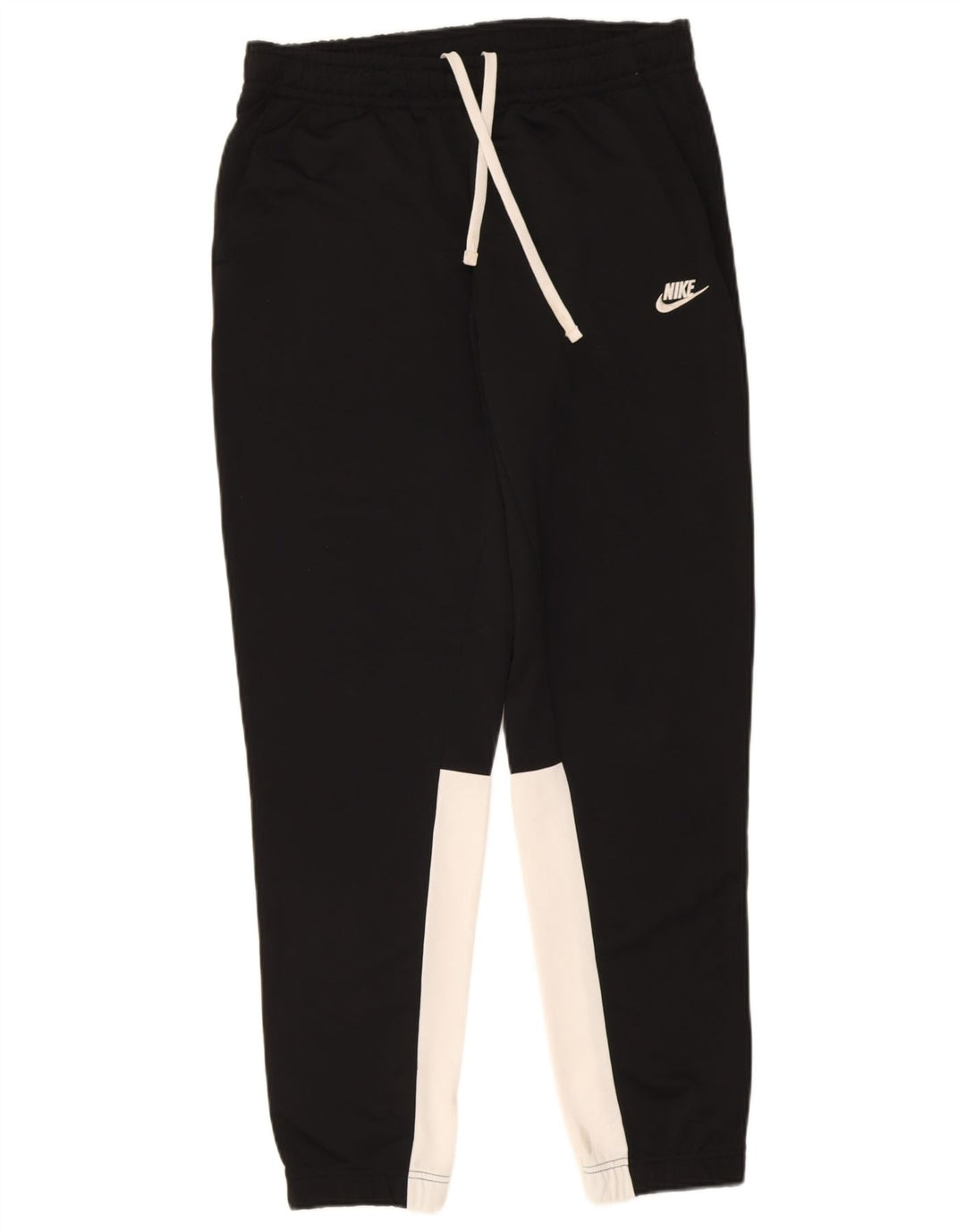 Calça de treino masculina Nike Joggers grande preto colorblock poliéster
