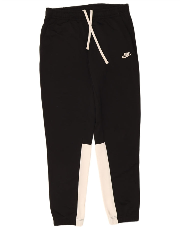 Calça de treino masculina Nike Joggers grande preto colorblock poliéster