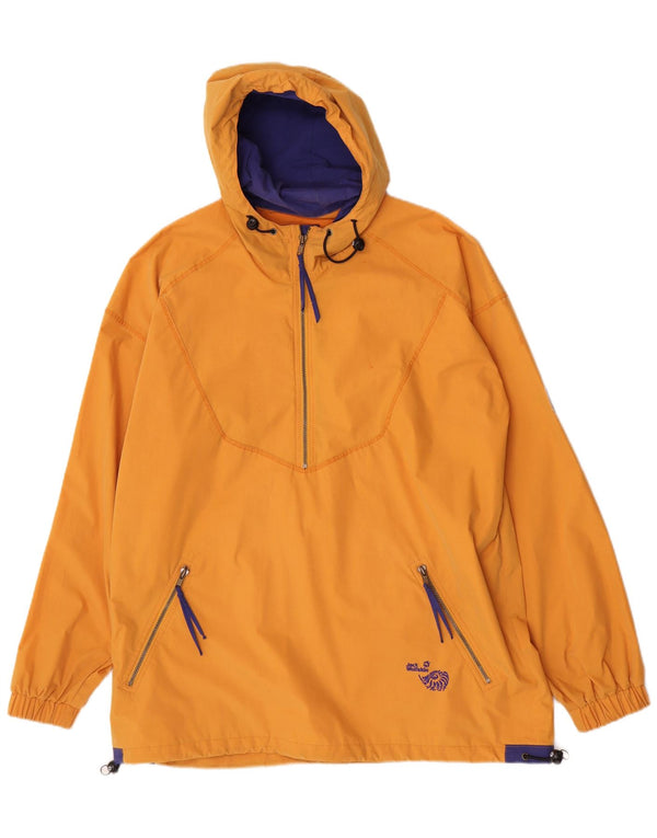 Jaqueta Jack Wolfskin masculina com capuz Anorak Reino Unido 42 XL amarelo poliéster