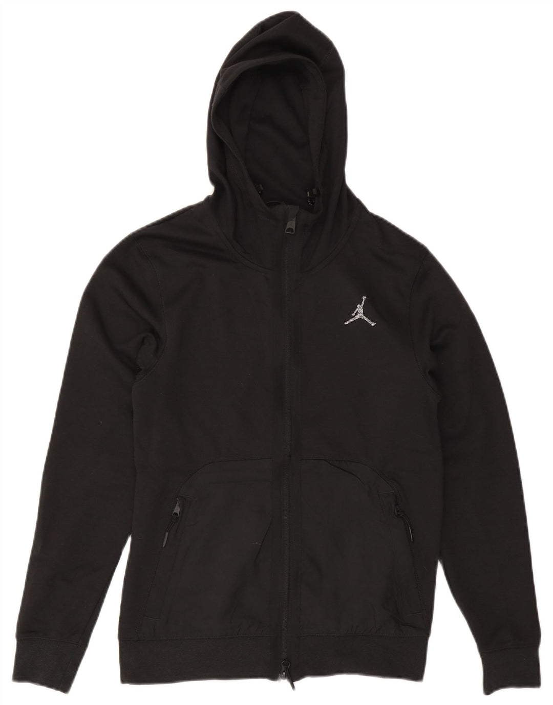 Suéter JORDAN masculino Dri Fit Zip com capuz XS poliéster preto