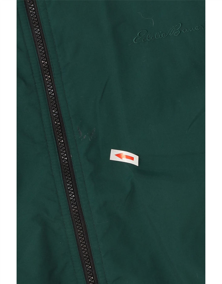 Jaqueta corta-vento masculina Eddie Bauer Reino Unido 40 poliéster verde grande