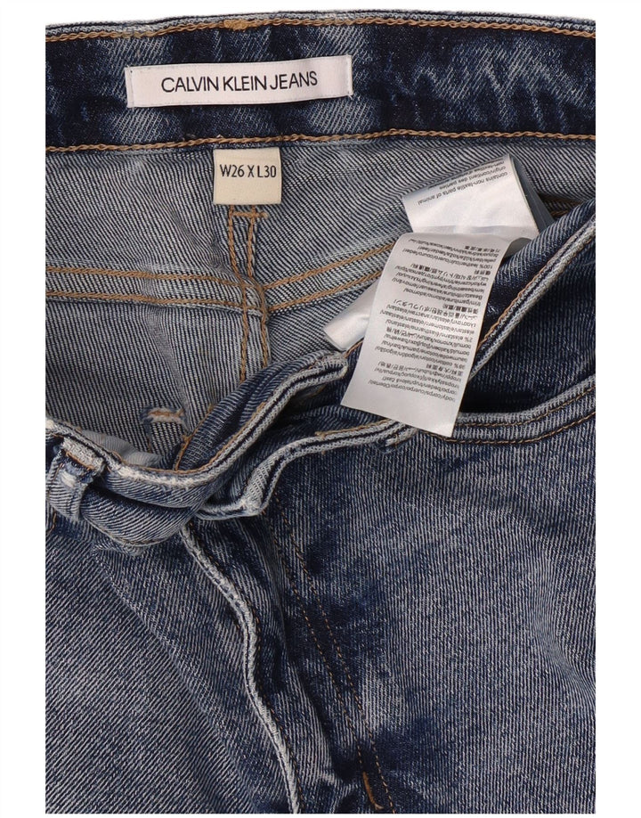 Calça jeans skinny feminina Calvin Klein W26 L30 azul algodão clássico