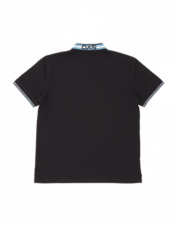 Camisa polo masculina GAS 2XL algodão azul marinho