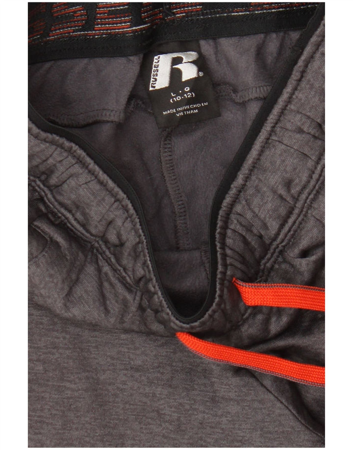 Russell Athletic Boys Calça de treino para corrida 10-11 anos grande cinza