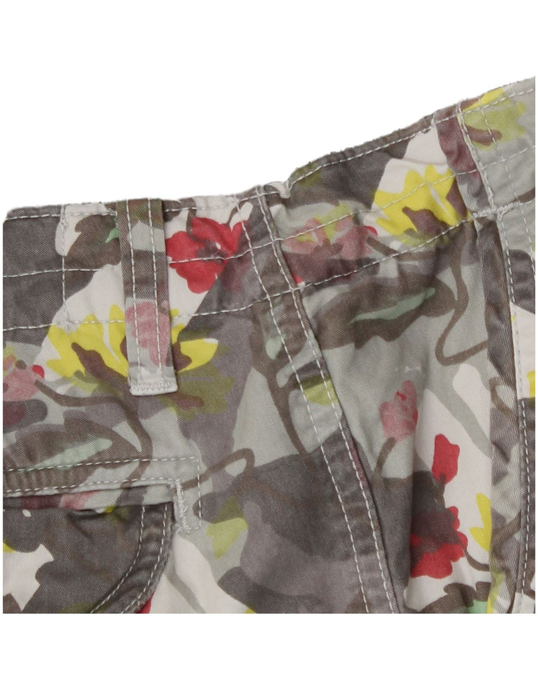 Shorts cargo masculino Scorpion Bay W31 algodão floral cinza médio