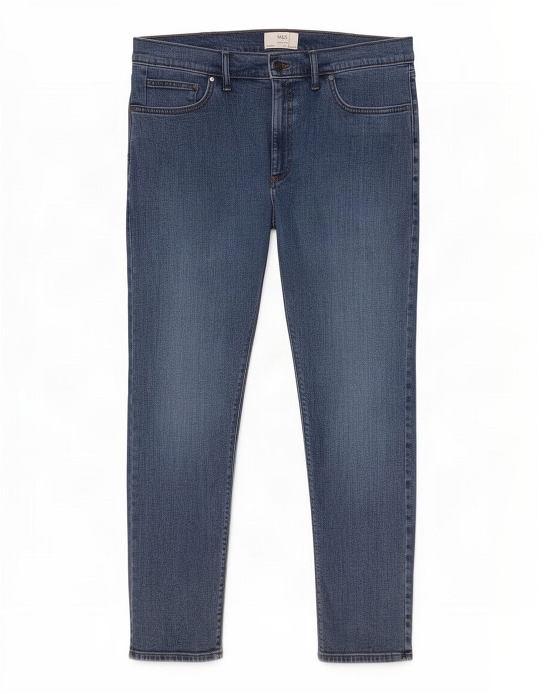 Marks & Spencer Mens Slim Jeans W38 L29 Azul Algodão