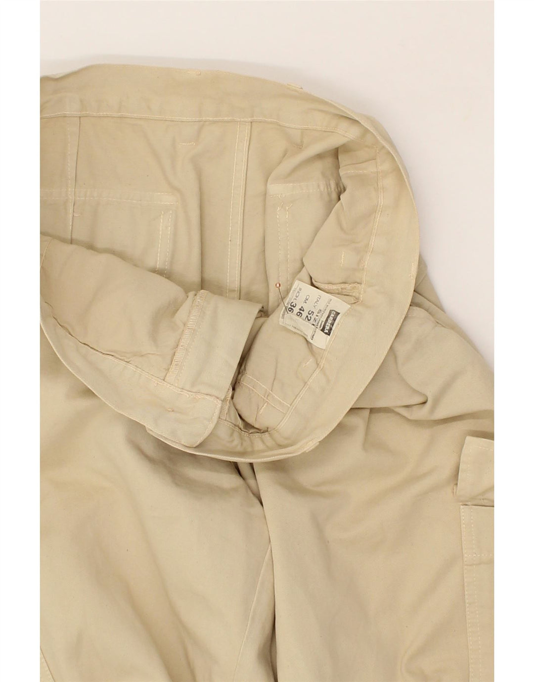 CARRERA Mens Straight Cargo Trousers IT 52 XL W36 L26 Beige Cotton Vintage Carrera and Second-Hand Carrera from Messina Hembry 