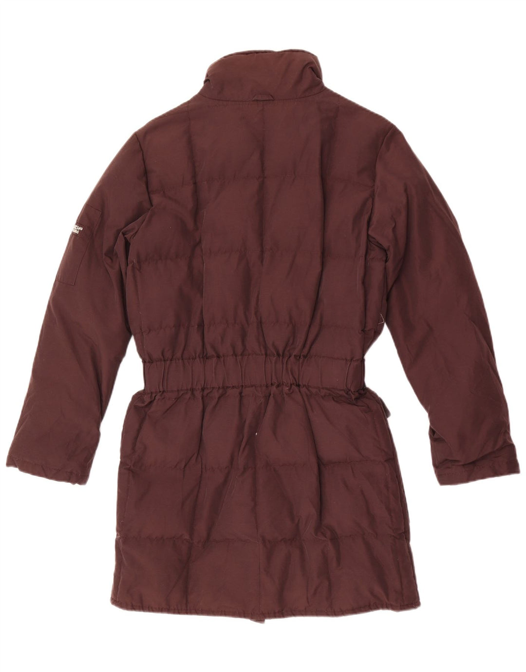 Casaco acolchoado feminino Woolrich UK 10 pequeno algodão marrom